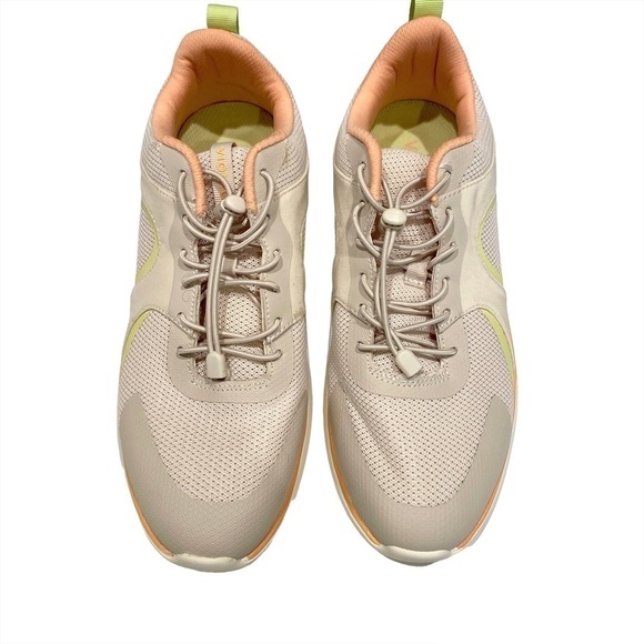Vionic olessa cream off white grey orange mesh lace up sneakers size 8 - Picture 4 of 7